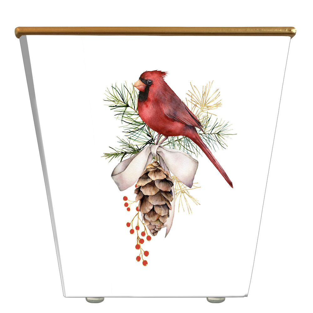 
            
                Load image into Gallery viewer, Cardinal on Ribbon: Cachepot Container Only
            
        