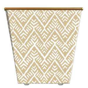 
            
                Load image into Gallery viewer, Chevron with Leaves Cachepot Candle
            
        