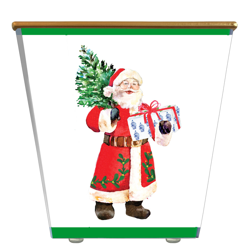 WHH Santa with Gift Cachepot Candle