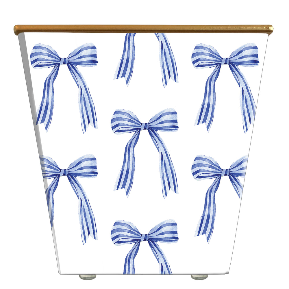 
            
                Load image into Gallery viewer, WHH Blue-striped Bow: Cachepot Container Only
            
        
