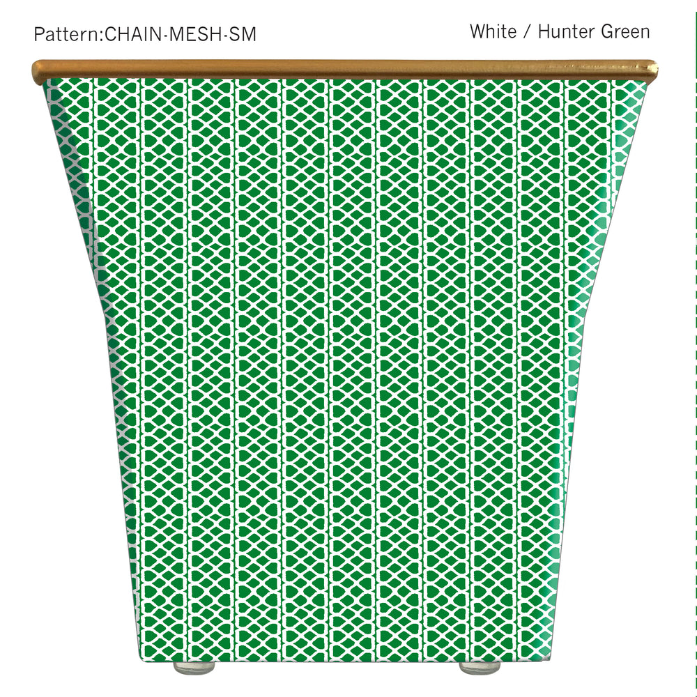 Mesh Chain Small Scale Print Cachepot Candle