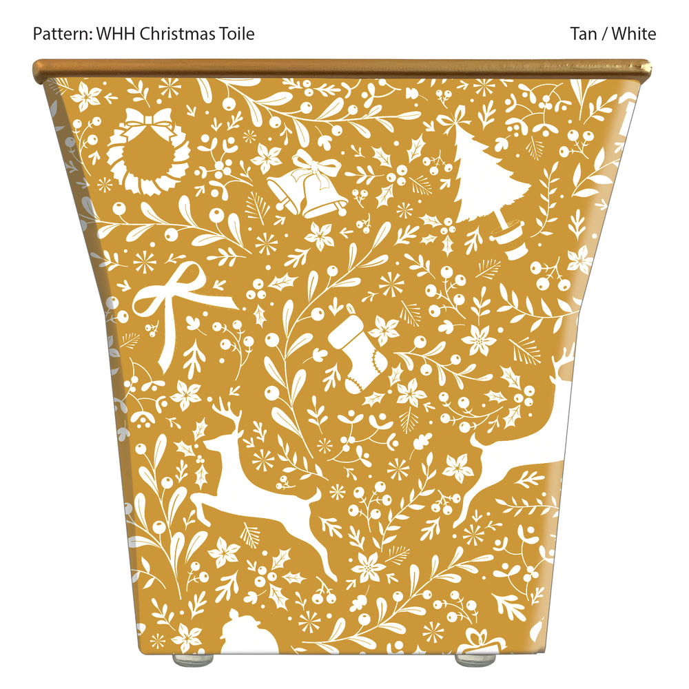 WHH Christmas Toile Cachepot Candle