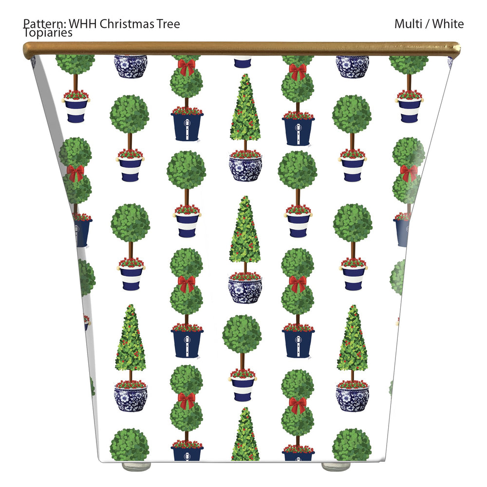 
            
                Load image into Gallery viewer, Large Cachepot Container: WHH Christmas Tree Topiaries
            
        