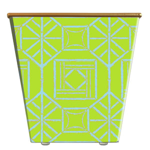 Bamboo Box Lattice Cachepot Candle