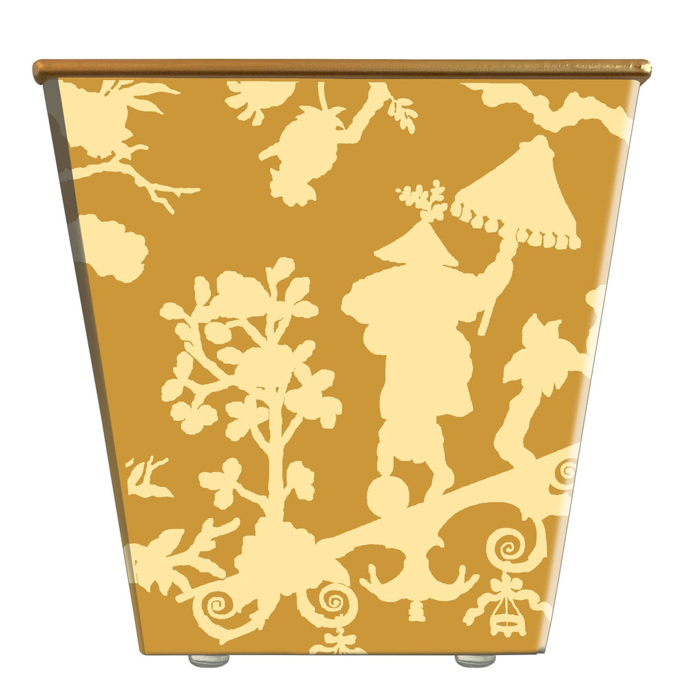 Standard Cachepot Container: Chinoiserie Figures