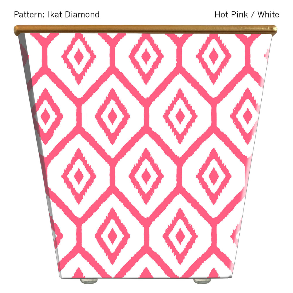 
            
                Load image into Gallery viewer, Ikat Diamond Cachepot Candle
            
        