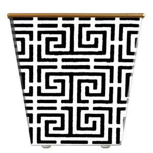 Greek Key Cachepot Candle