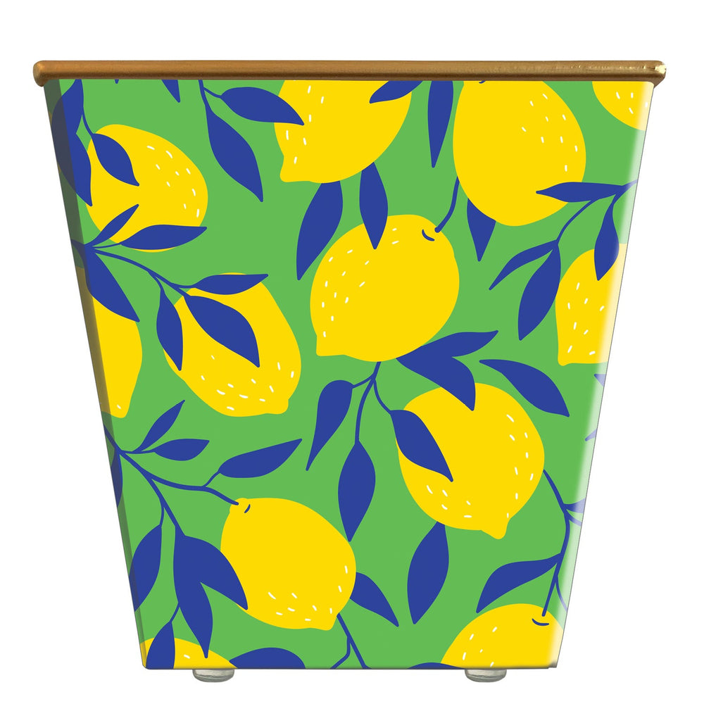 
            
                Load image into Gallery viewer, Standard Cachepot Container: Lemons on Lime
            
        