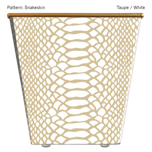 Large Cachepot Container: WHH Snakeskin