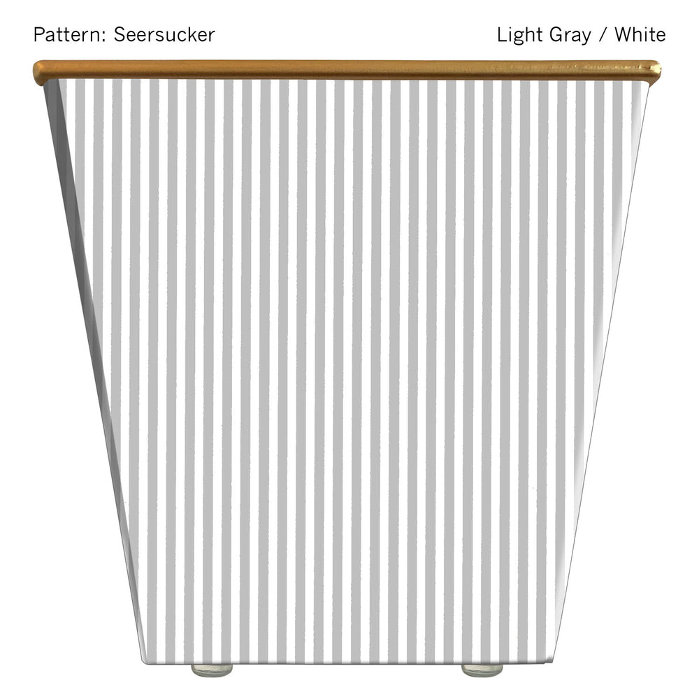 Extra Large Cachepot Container: Seersucker