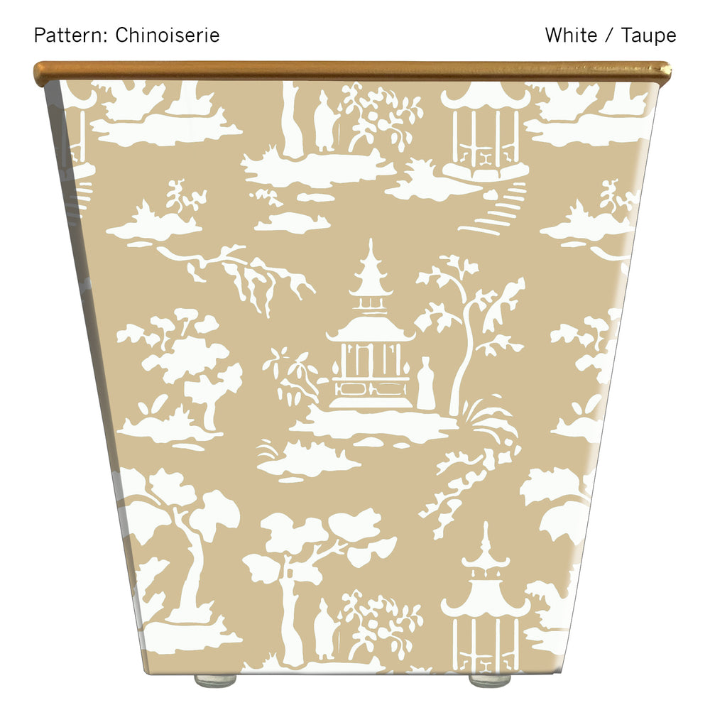 Large Cachepot Container: WHH Chinoiserie