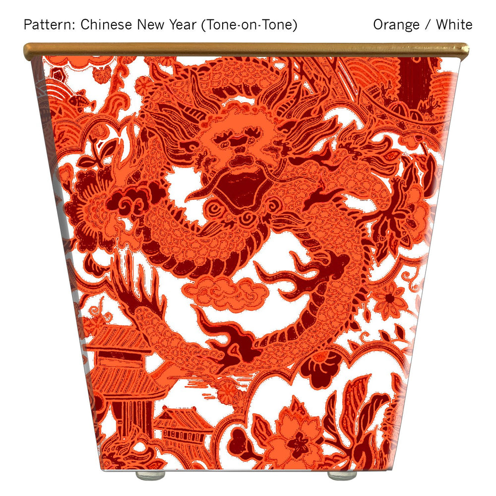 
            
                Load image into Gallery viewer, Large Cachepot Container: Chinese New Year (Tone-on-Tone)
            
        